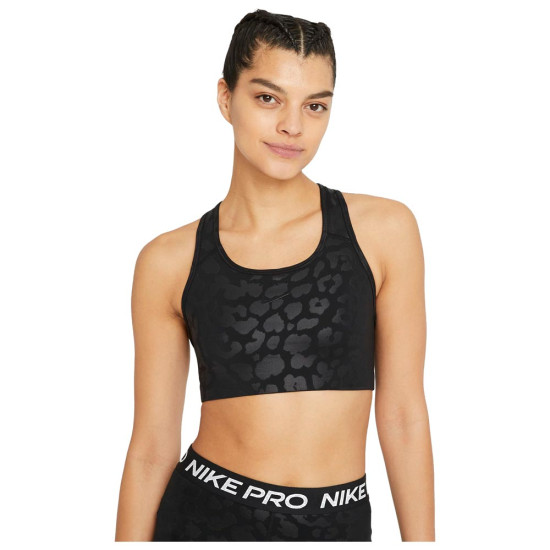 Nike Γυναικείο μπουστάκι Swoosh leopard shine bra